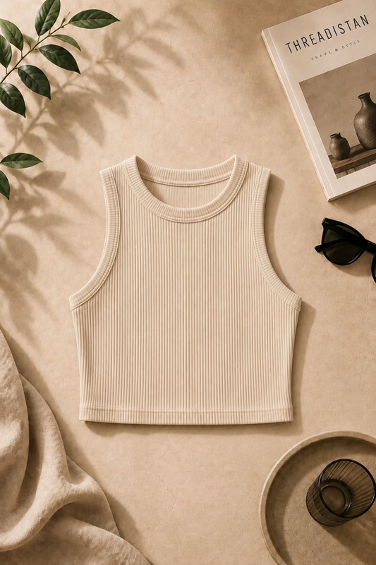 BEIGE TANK TOP