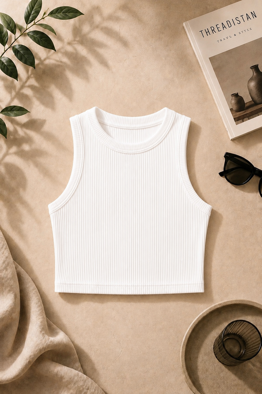 WHITE TANK TOP