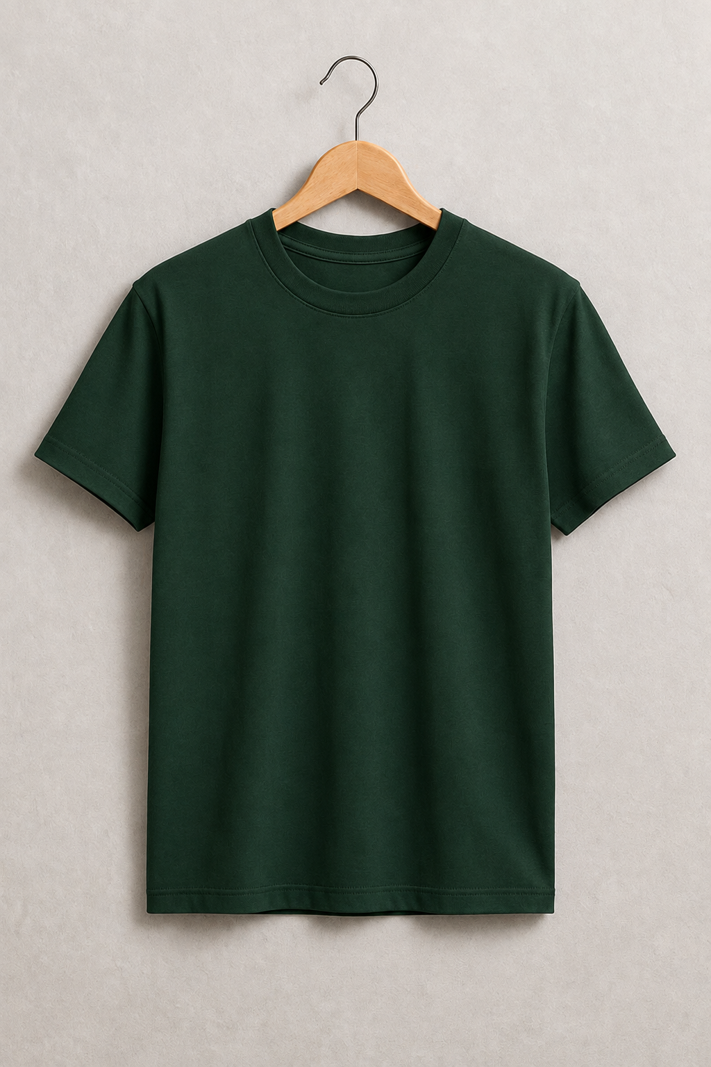 BOTTLE GREEN HALF SLEEVE T-SHIRT