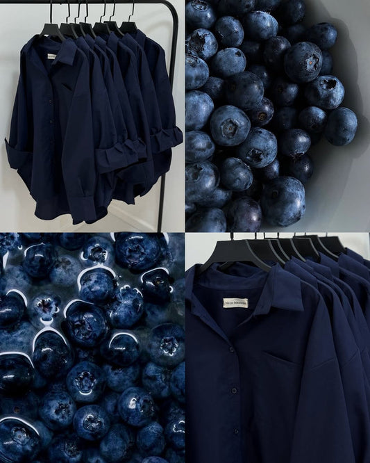 NAVY BLUE BUTTON DOWN SHIRT