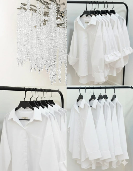 WHITE BUTTON DOWN SHIRT