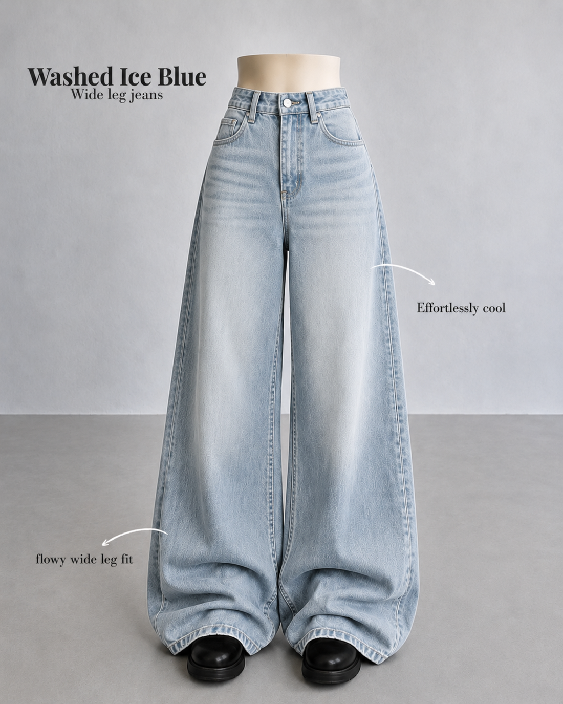 Thread Ice FADED ICE-BLUE VINTAGE JEANS – Threadistan