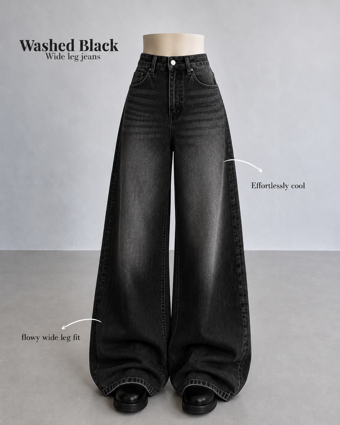 FADED BLACK VINTAGE JEANS