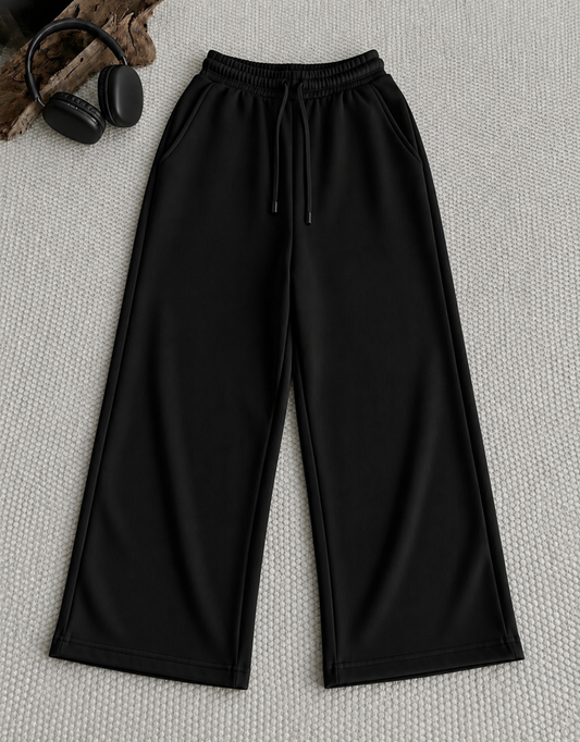 BLACK FLAPPER TROUSER