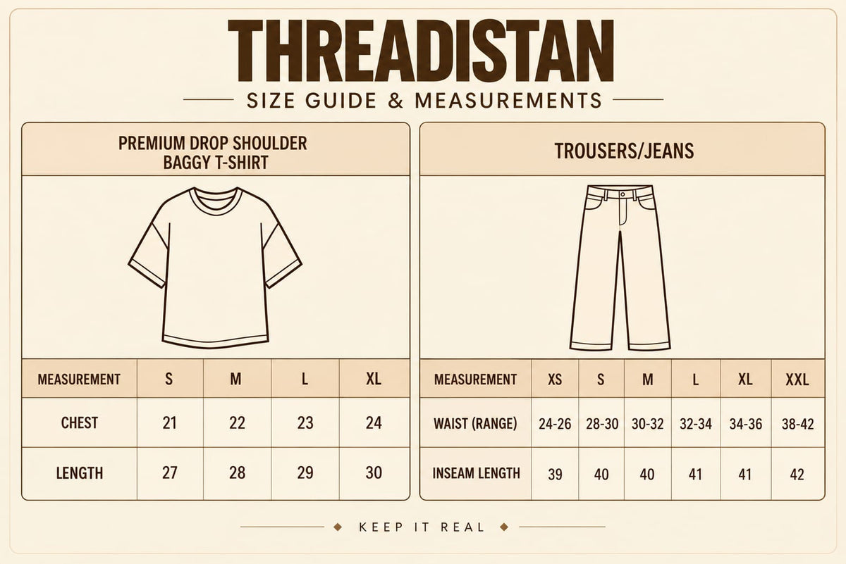 BROWN DROP SHOULDER T-SHIRT & BEIGE WIDE LEG JEANS